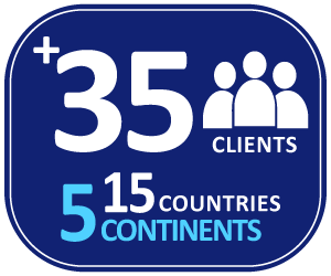 35 fertilizer clients in 15 countries on five continents